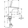 ursurur Hansgrohe PuraVida Monomando de lavabo 110 con vaciador push-open codigo 15070400 Blanca
