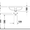 DURAVIT Lavatorio empotrado Diseño de Philippe Starck codigo 030549