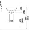 DURAVIT Lavatorio architec  codigo 046340