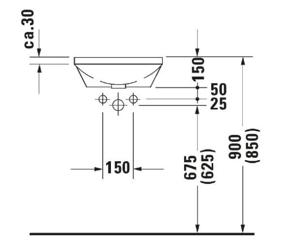 DURAVIT Lavatorio architec  codigo 046340