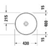 DURAVIT Lavatorio architec  codigo 046340