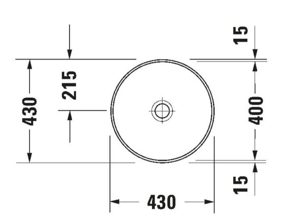DURAVIT Lavatorio architec  codigo 046340