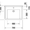 wttwtwt DURAVIT Lavatorio Vital Design by Philippe Starck código 030970