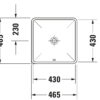 DURAVIT Lavatorio empotrado Diseño de Philippe Starck codigo 030543
