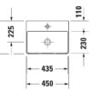kuyyiyity DURAVIT Lavatorio DURASQUARE codigo 073245