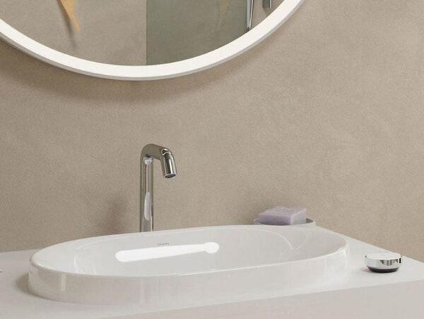 Hansgrohe Tecturis S Mezclador monomando de lavabo 150 CoolStart de 2 agujeros con vaciador 73353000