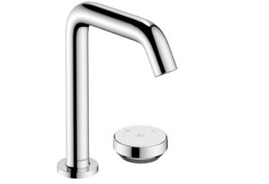Hansgrohe Tecturis S Mezclador monomando de lavabo 150 CoolStart de 2 agujeros con vaciador 73353000