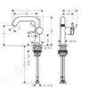 Hansgrohe Mezclador monomando de lavabo Tecturis S  110 Fine CoolStart EcoSmart+ con vaciador push-open 73320000