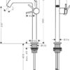 Hansgrohe Tecturis S Mezclador monomando de lavabo 240 Fine CoolStar con vaciador push-open 73370000