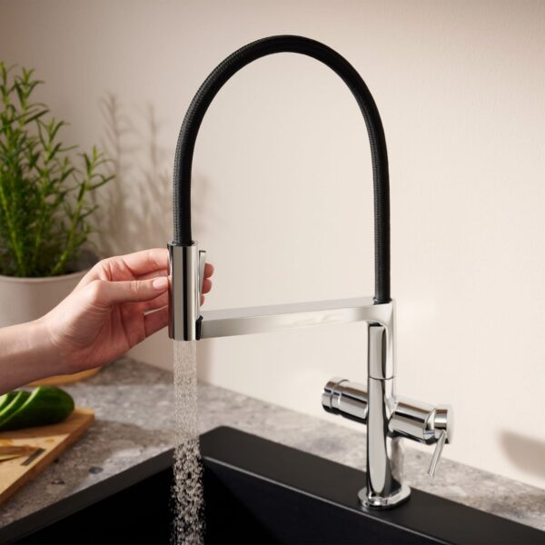 WhatsApp Image 2025-05-14 at 10.28.28 AM (2) Hansgrohe Talis Select M54 PowderSpray Mezclador monomando de cocina Semi-Pro, 3 jets codigo 72861000