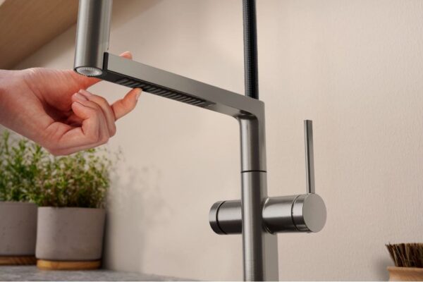 ourg Hansgrohe Talis Select M54 PowderSpray Mezclador monomando de cocina Semi-Pro, 3 jets codigo 72861000