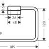 153__hmg02309_eps Hansgrohe AddStoris Q Toallero de aro codigo 41754000