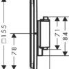 Hansgrohe© Termostato ShowerSelect Comfort Q instalacion empotrada 2 funciones código 15583000