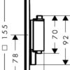 ou9766tggg Hansgrohe© Ecostat Comfort E Termostato empotrado para 2 funciones código 33711000