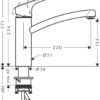 piuouwtuw Hansgrohe Logis M31 Mezclador monomando de cocina 160, 1jet codigo 71832000