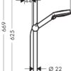 Hansgrohe Vernis Blend Set de ducha Vario EcoSmart con barra de ducha Crometta 65cm codigo 26279000