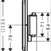Hansgrohe© ShowerSelect Comfort E Termostato empotrado para 1 función y una salida adicional 15575000