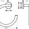 Hansgrohe Logis Universal Toallero de aro codigo 41724000