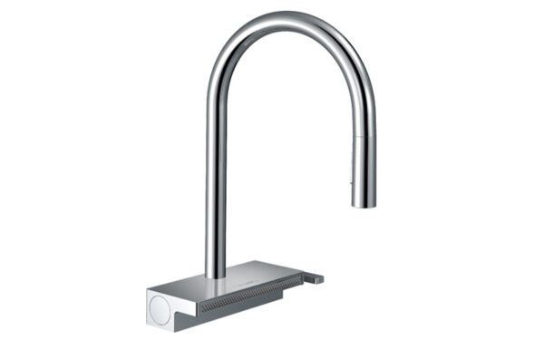 Hansgrohe Aquno Select M81 Mezclador monomando de cocina Cromo con ducha extraíble y escurridor codigo 7383700