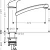 Hansgrohe Focus M41 Mezclador monomando de cocina 160, 1jet codigo  31806000