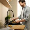 Hansgrohe Talis Select M54 PowderSpray  Mezclador monomando de cocina Negro mate Semi-Pro, 3 jets codigo 72861670