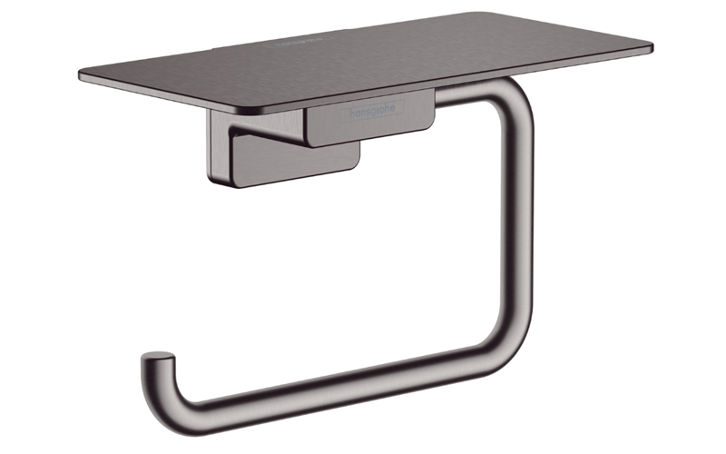 Hansgrohe AddStoris Q Portarrollos Cromo  cepillado con repisa codigo 41772340