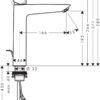 Hansgrohe Logis Logis 190 monomando con 2 caudales con vaciador automático codigo 71095000
