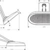 ñsalkfPF Hansgrohe AXOR ShowerSphere Ducha fija 370/220 2jet con brazo de ducha ajustable codigo 39745000