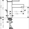 psriur Hansgrohe alis M54 Mezclador monomando de cocina 210 con caño extraíble, 1 jet. codigo 72802000